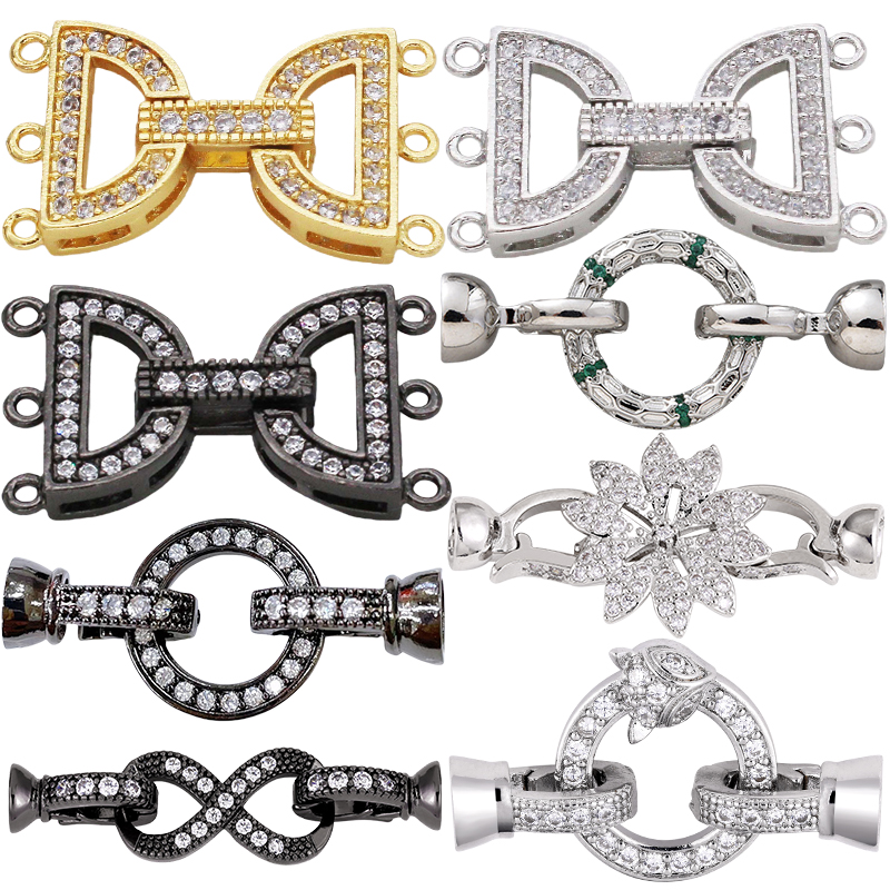 Gold Plated Jewelry - Złote (18K) pozłacane ozdobne zapięcia, złączki