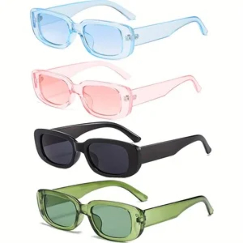 Designer Sunglasses - 1/4 szt. Nowe Małe Kwadratowe Okulary