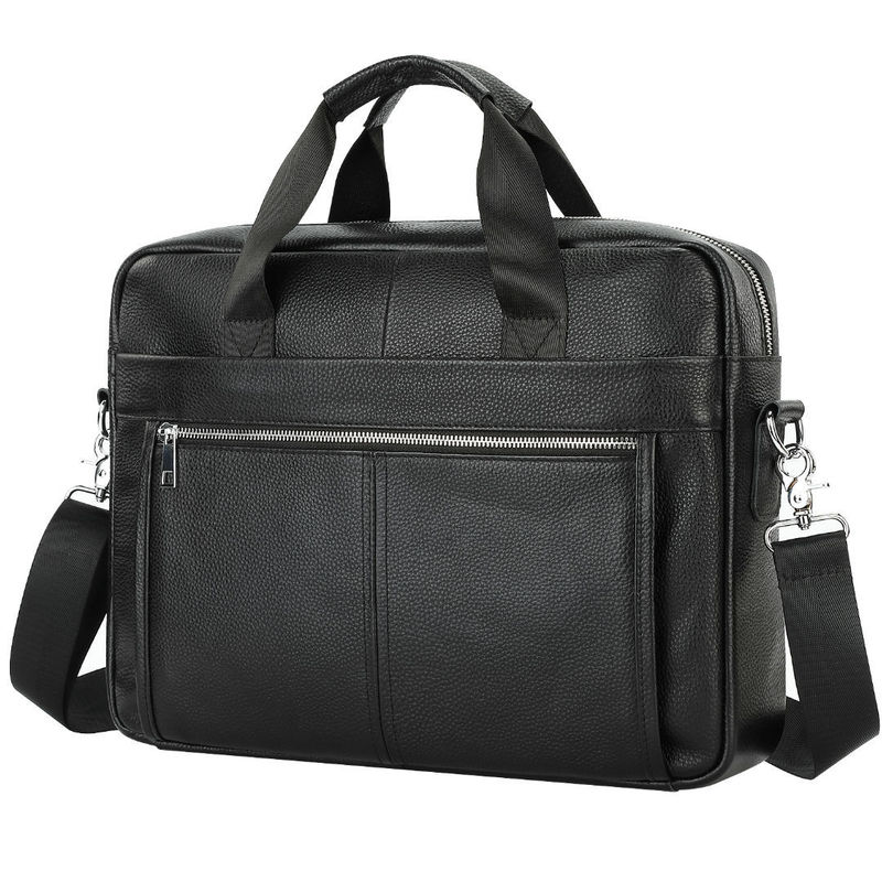 Leather Briefcase - Męska torba ze skóry naturalnej na