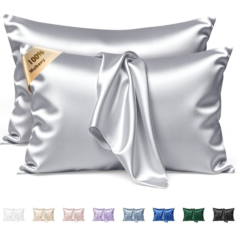 Silk Pillowcase - 2 szt. Jedwabnych Poszewek na Poduszki