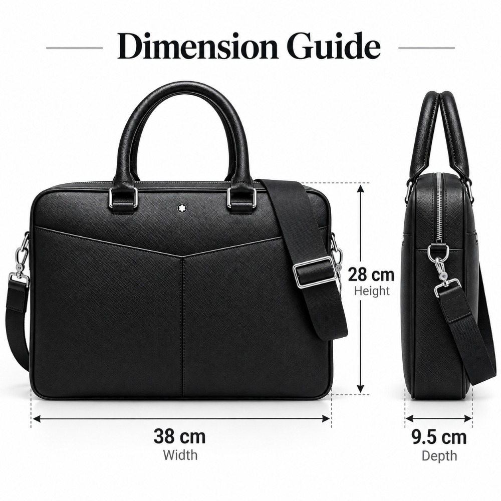 Luksusowa męska aktówka biznes – Leather Briefcase recenzja i cena
