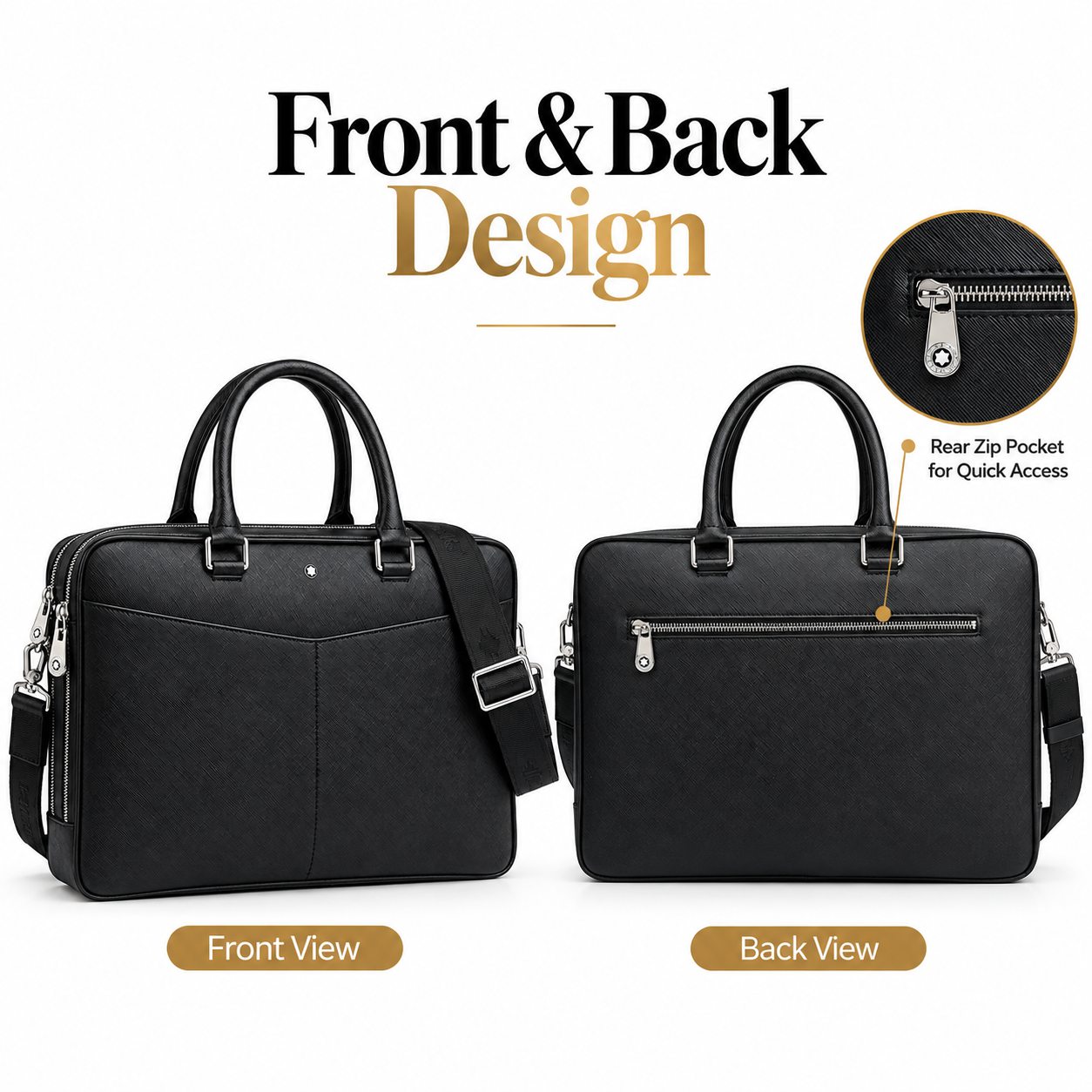 Klasyczna męska torba biznesow – Leather Briefcase recenzja i cena