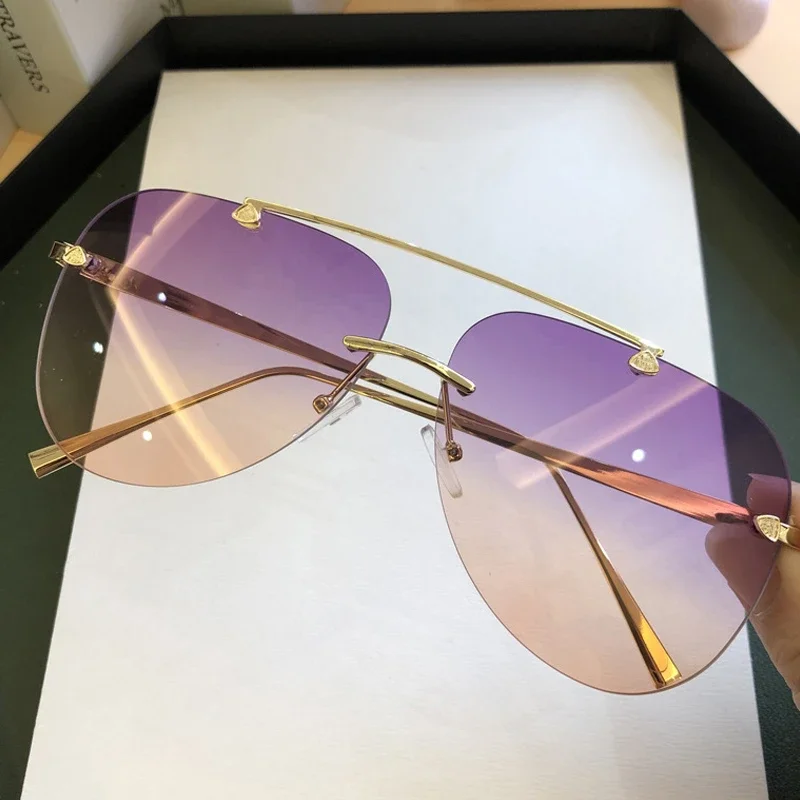 Klasyczne, bezramkowe okulary  – Designer Sunglasses recenzja i cena